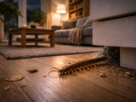 Почему в квартире появляется сколопендра