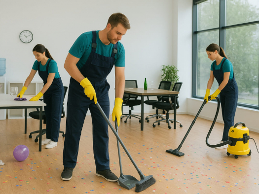 Уборка после корпоративов: как быстро и эффективно восстановить офис после празднования