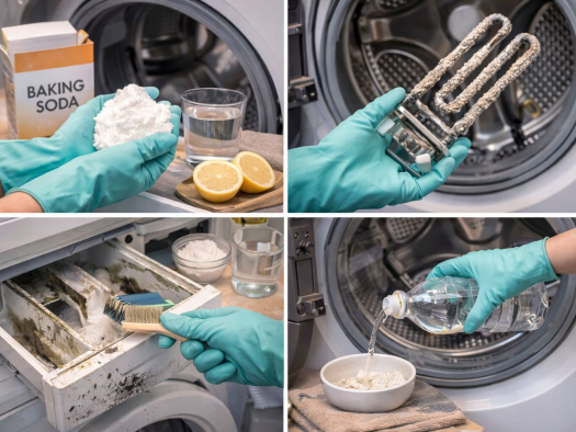 Як очистити пральну машину від накипу, бруду і запаху