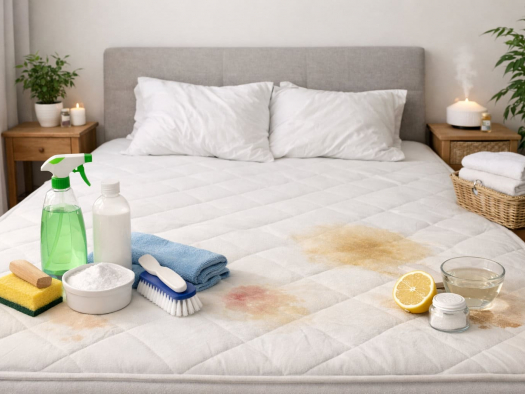 Як почистити матрац від плям і запаху
