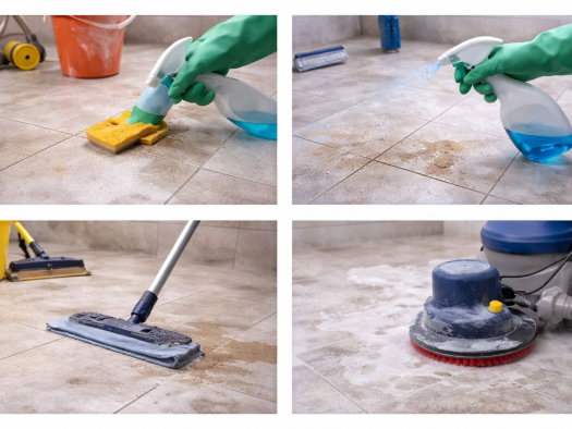 Як почистити плитку після ремонту