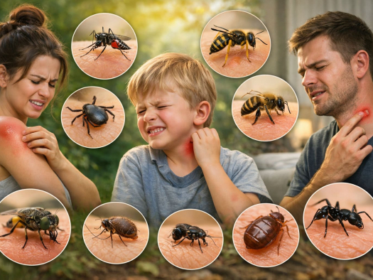 Як розпізнати, яка комаха вкусила. Укуси невідомих комах