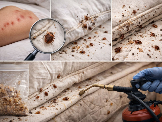 Як зрозуміти що в ліжку клопи 7 ознак зараження та ефективна дезінсекція