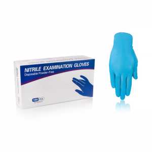 Перчатки нитриловые неопудренные Sanliu Medical BLUE &quot;L&quot; (100шт.)
