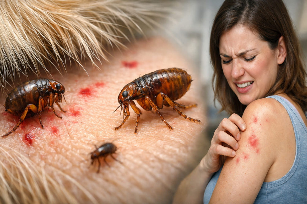 Чи можуть блохи з тварин кусати людей