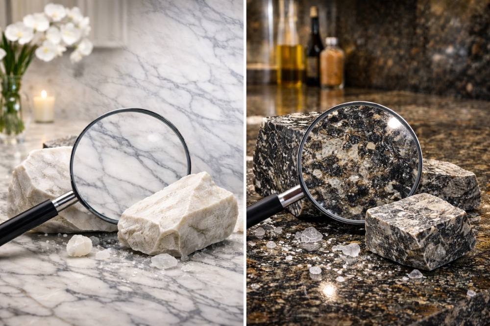 Чим мармур і граніт відрізняються між собою