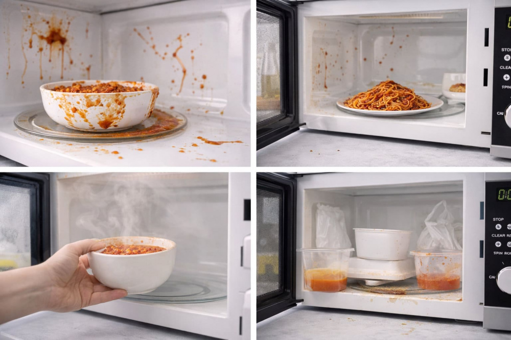 Почему микроволновка быстро загрязняется