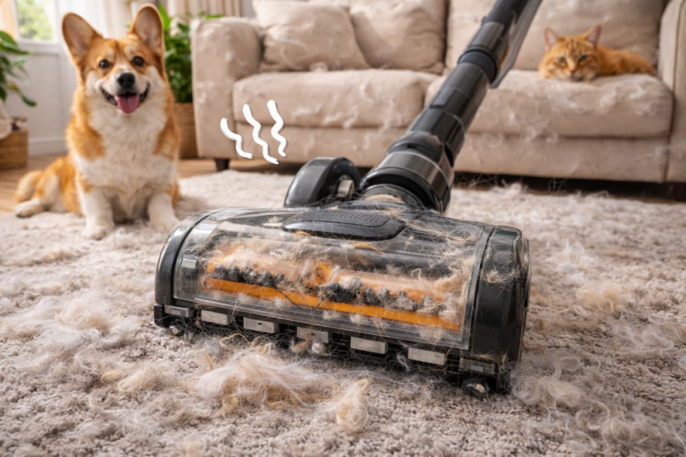 Профессиональная химчистка мягкой мебели от шерсти