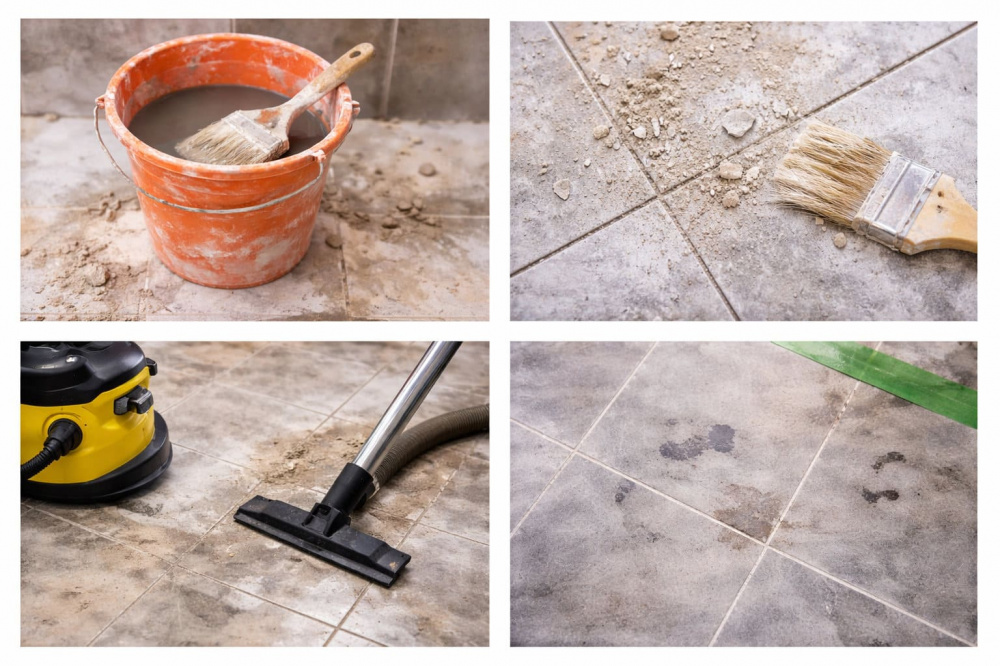 Почему плитка после ремонта требует специальной очистки