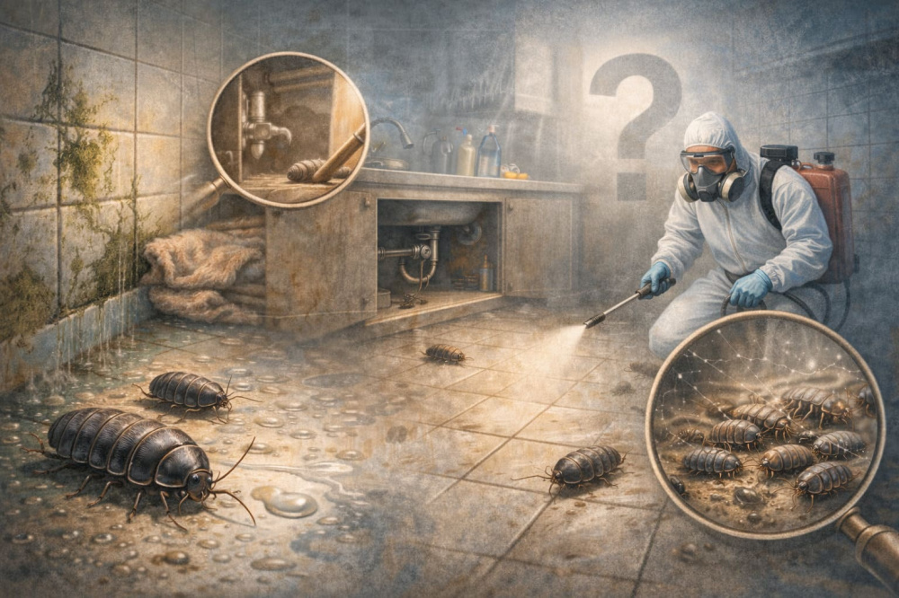 Мокриці в квартирі причини появи та як позбутися