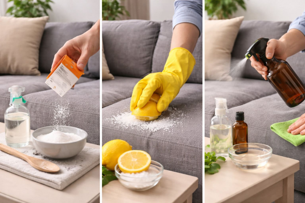 Народні методи очищення дивана