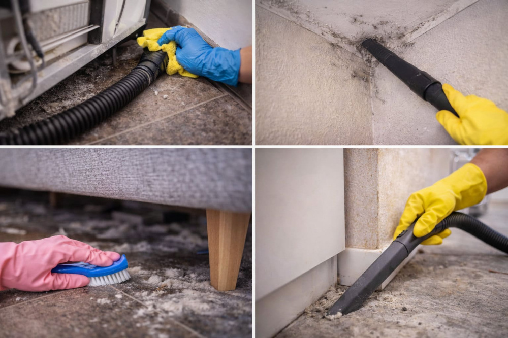 Уборка труднодоступных мест