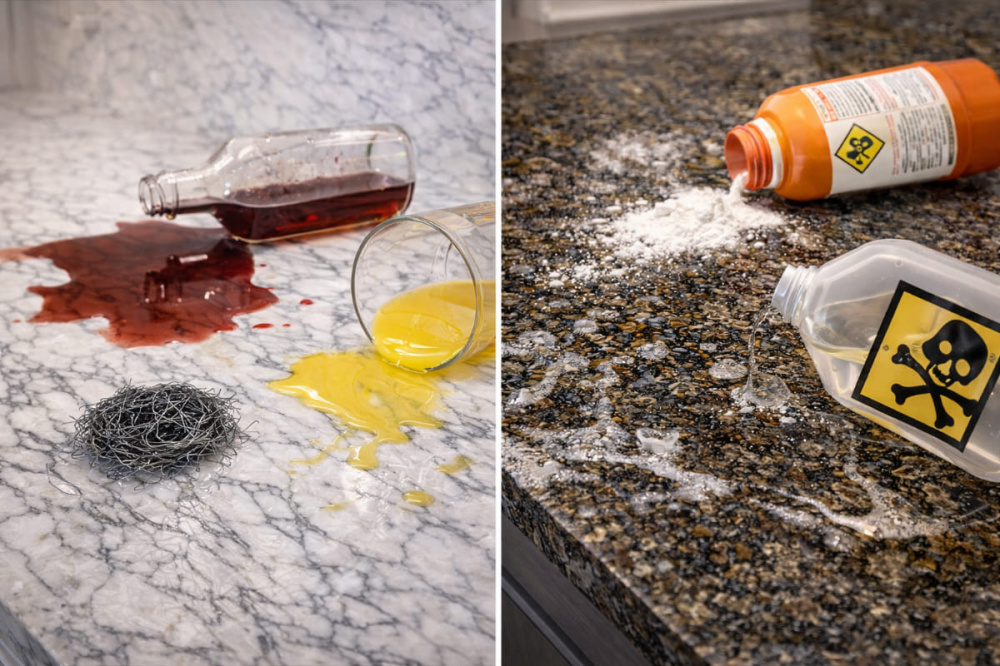 Помилки у догляді за мармуром і гранітом