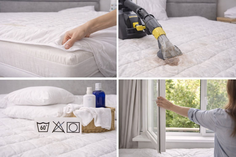 Як підтримувати чистоту матраца після очищення