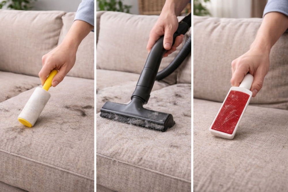 Як почистити диван від пилу і шерсті тварин